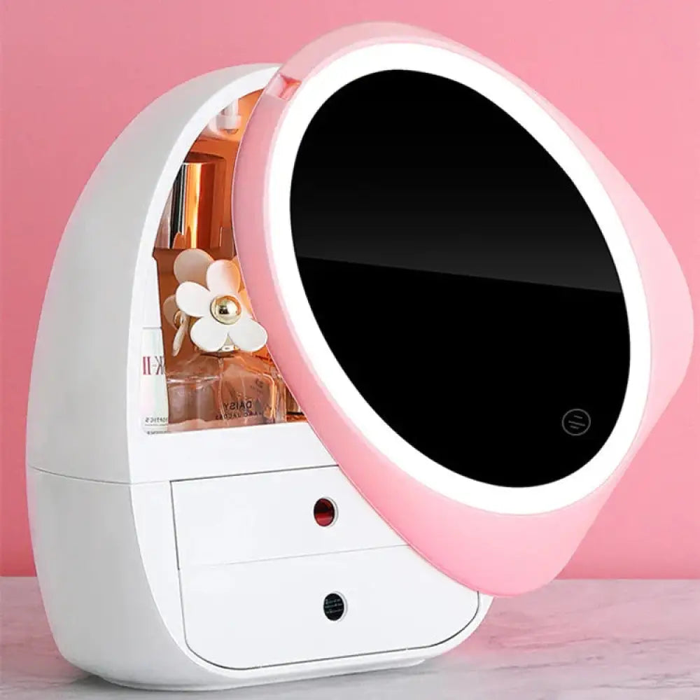 Led Vanity Mirror Jewelry and Makeup Storage Case