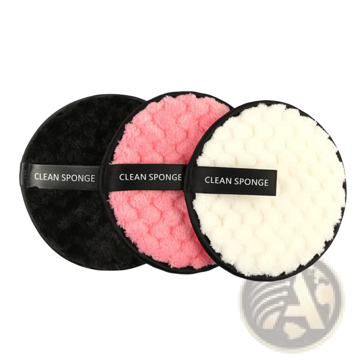 Makeup Removing Puff 3 Pack with Mesh Bag