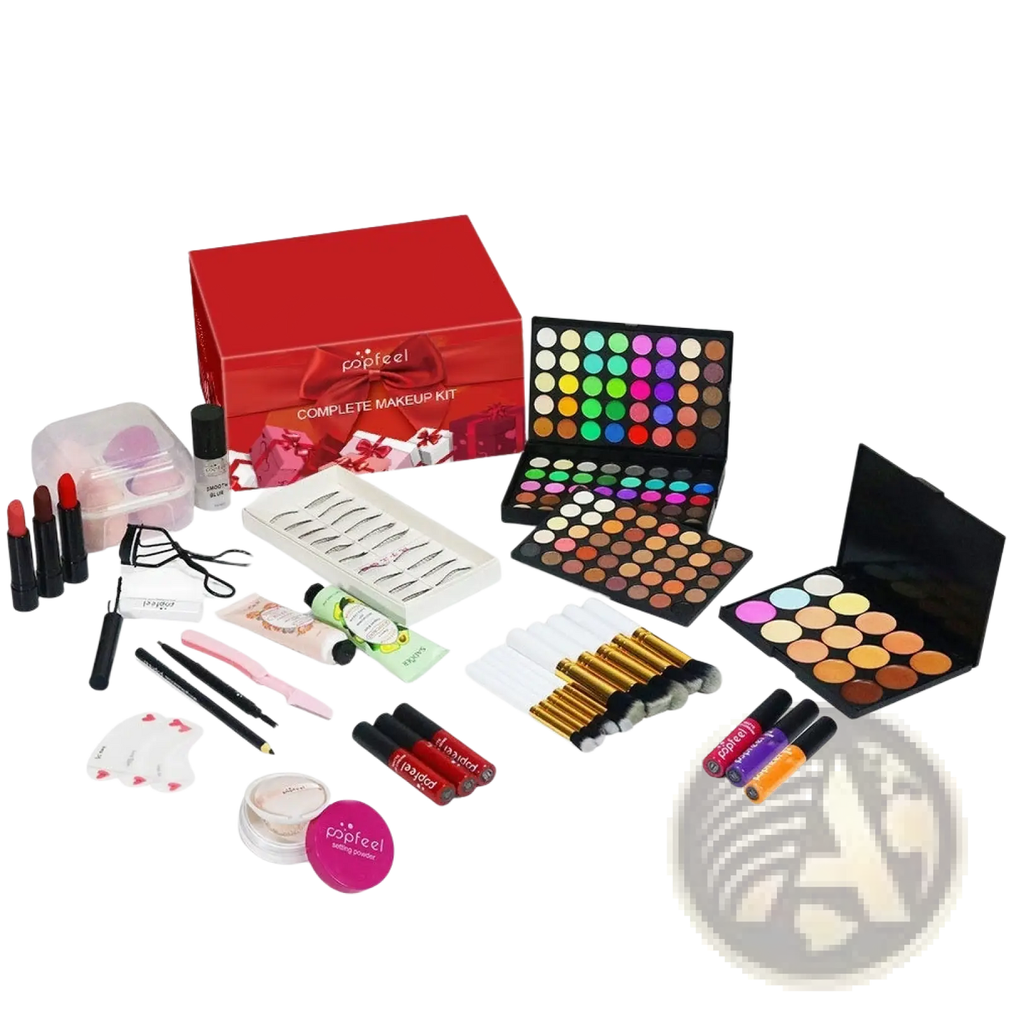 Makeup Set Popfeel Festive Red Gift Kit 27 Pcs