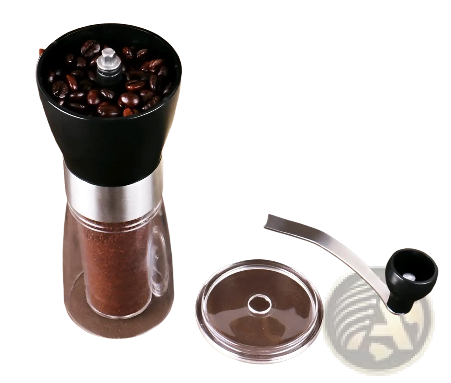 Manual Coffee Grinder with Glass Base 6x17cm