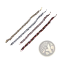 Marquise Zircon Leaf Tennis Bracelet in Polished Silver