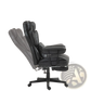 Massage Office Chair with Reclining Footrest 396lbs