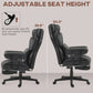 Massage Office Chair with Reclining Footrest 396lbs