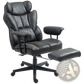 Massage Office Chair with Reclining Footrest 396lbs