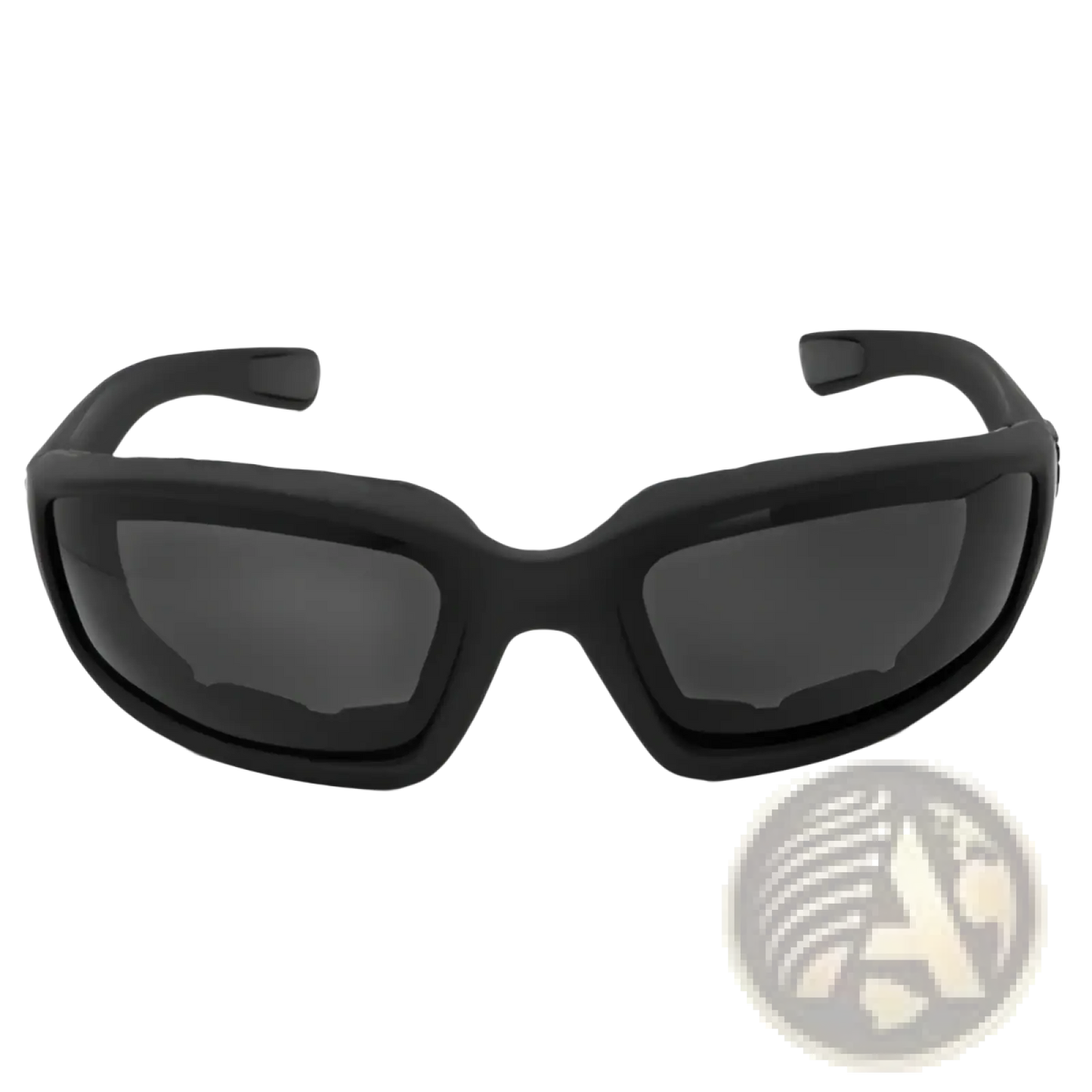 Matte Black Wind Resistant Motorcycle Riding Goggles