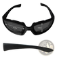 Matte Black Wind Resistant Motorcycle Riding Goggles