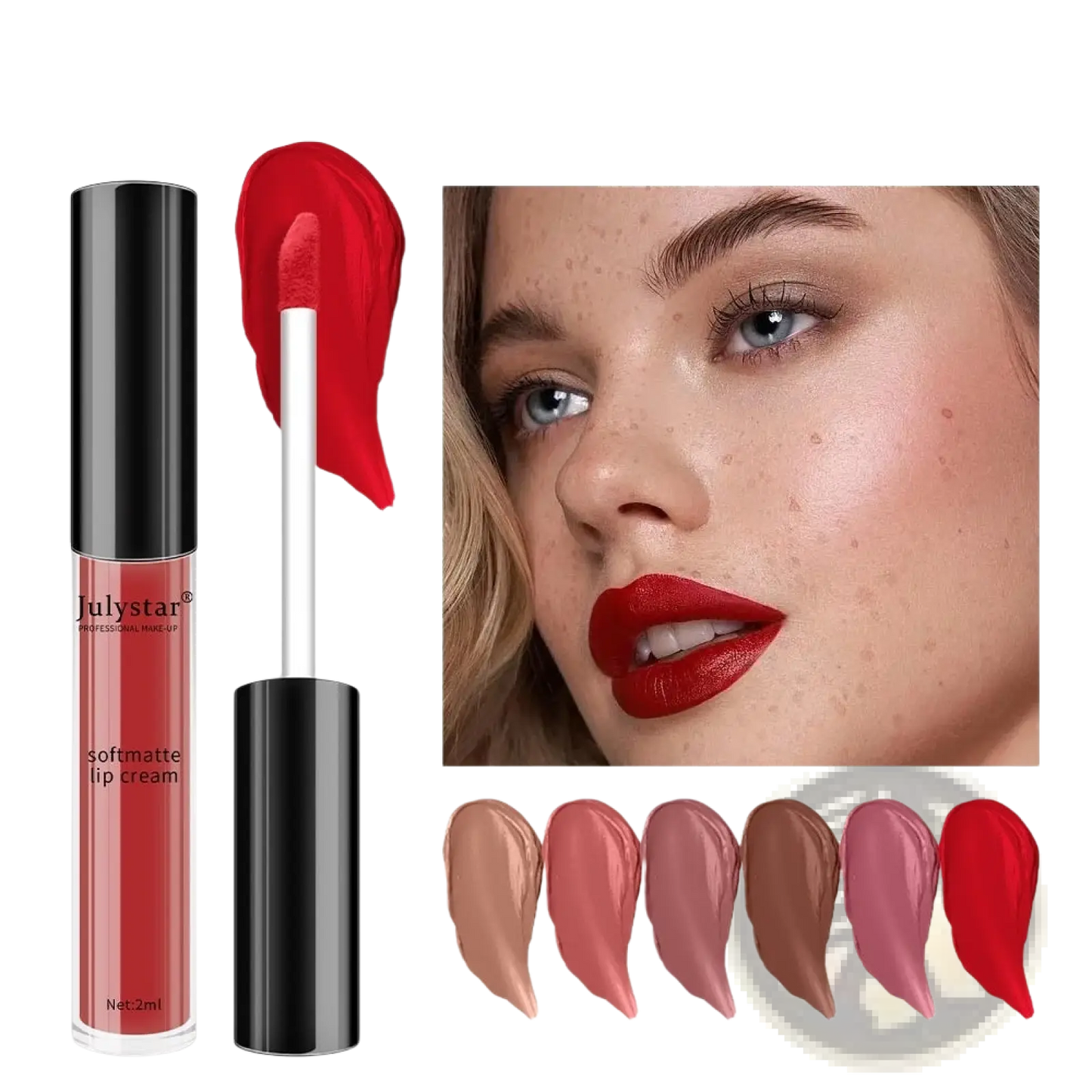 Matte Lip Cream Nonstick Liquid Lipstick 2ml