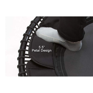 JumpSport 250 Fitness Rebounder Mini Trampolim e Acessório de Barra de Apoio, Preto