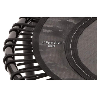 JumpSport 220 Fitness Rebounder Mini Trampolim e Acessório de Barra de Apoio, Preto