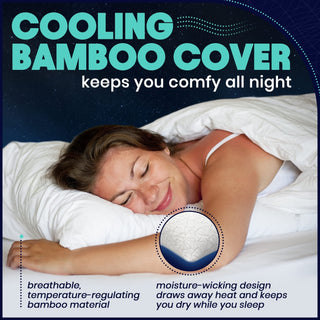 Travesseiros de espuma viscoelástica - tamanho king, pacote com 2 