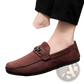 Men Brown Suede Horsebit Loafers Slip on Shoes