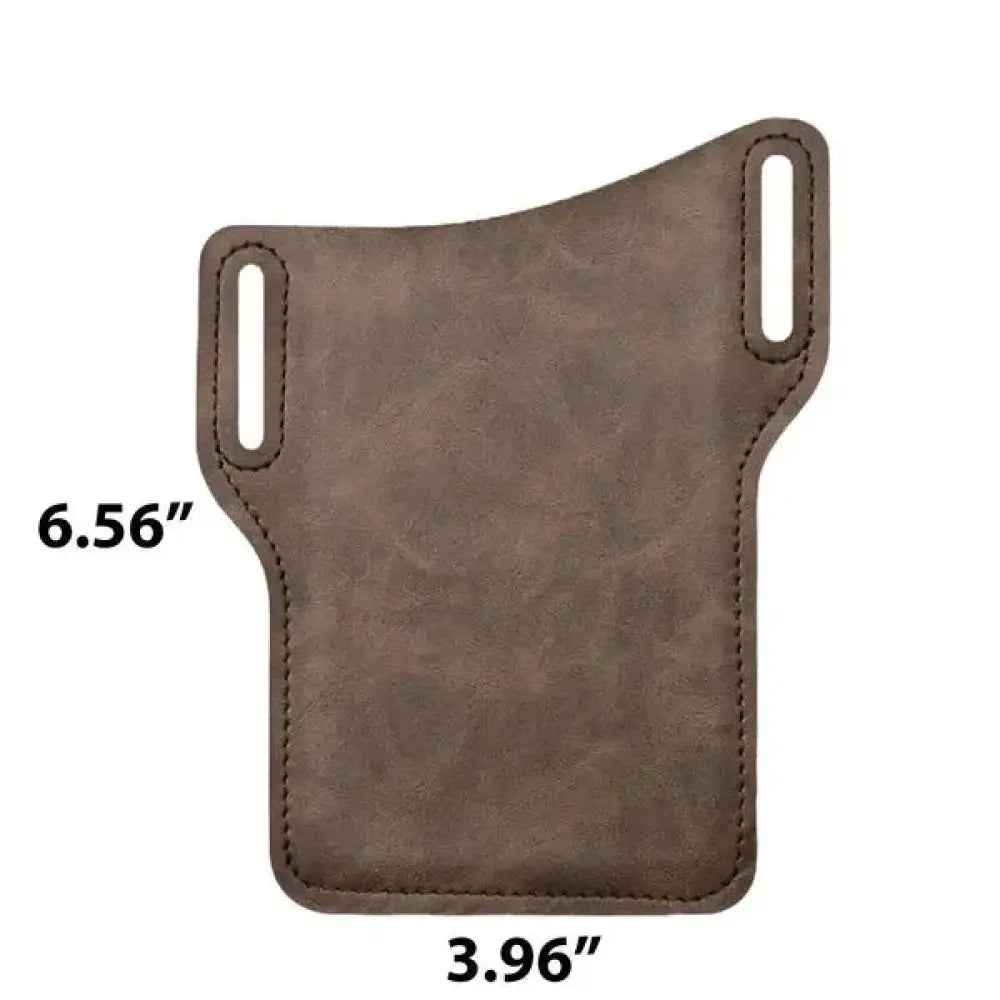 Genuine Leather Men's Belt Loop Phone Holster and Wallet Case