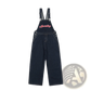 Men Embroidered Dark Blue Denim Overalls