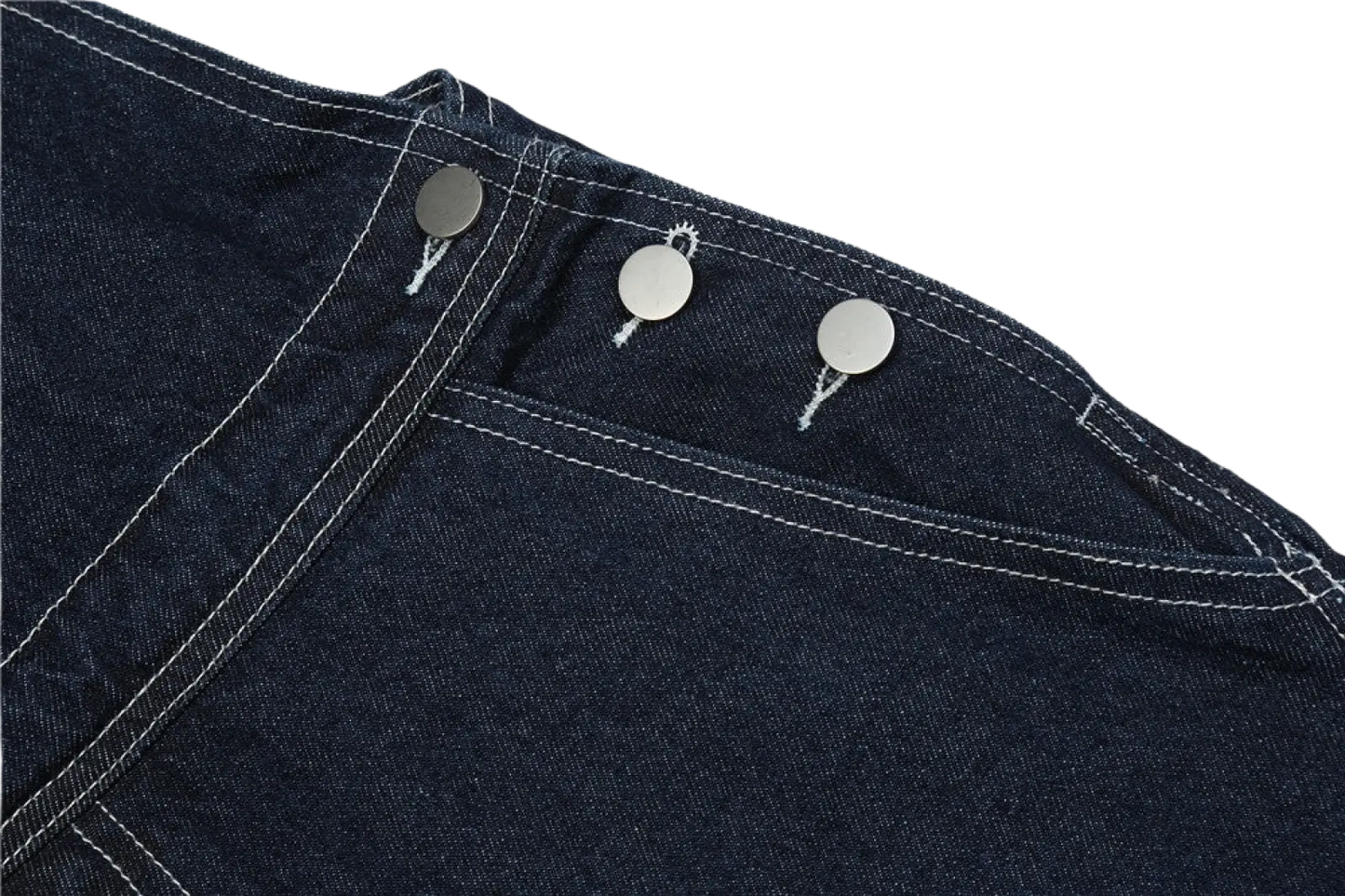 Men Embroidered Dark Blue Denim Overalls