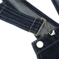 Men Embroidered Dark Blue Denim Overalls