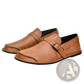 Men Leather Slip on Loafer Buckle Casual Shoes
