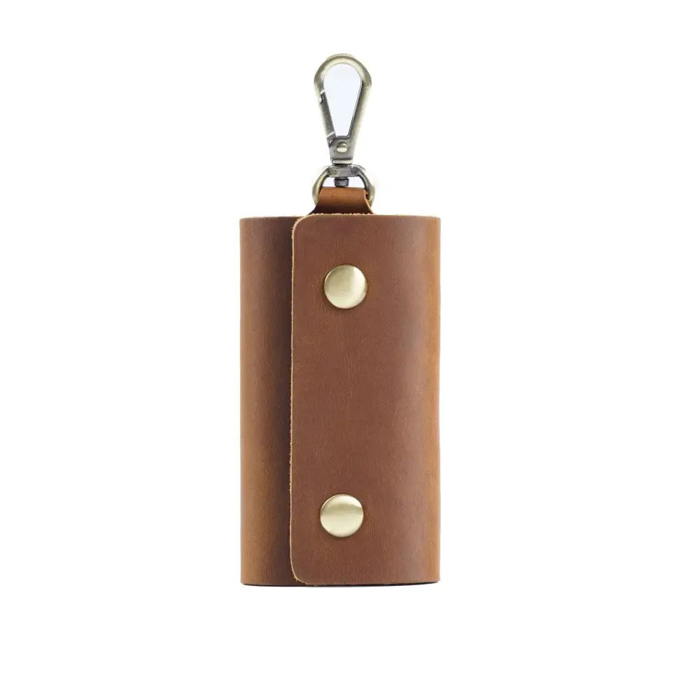 Men's Minimalist Leather Wallet and Key Organizer Case