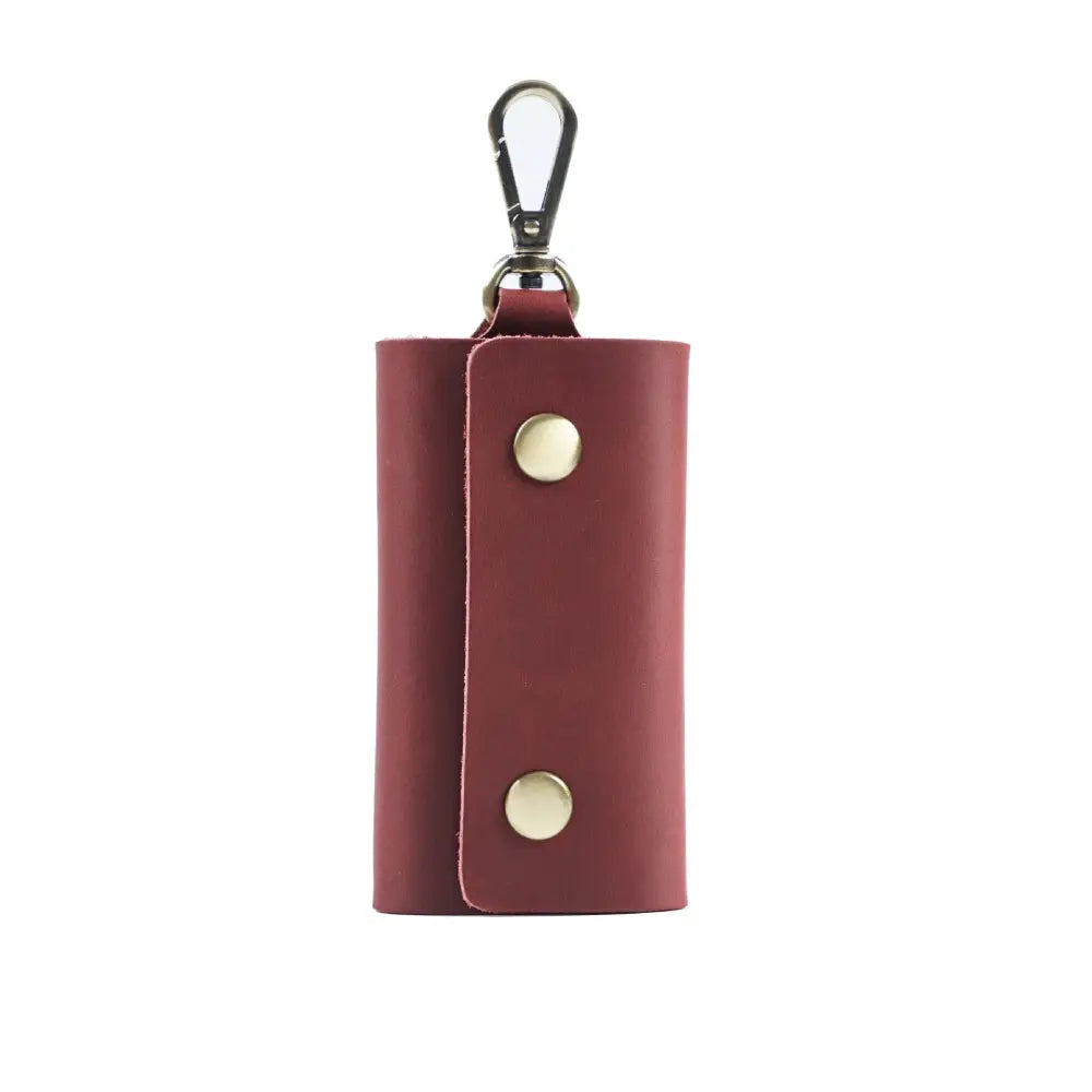 Men's Minimalist Leather Wallet and Key Organizer Case