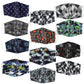 Pacote com 6: Máscaras reutilizáveis ​​masculinas laváveis ​​à máquina Mystery (3 lisas + 3 estampadas)