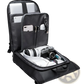 Men's 16 Inch Roll Top Laptop Backpack Black Nylon