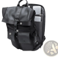 Men's 16 Inch Roll Top Laptop Backpack Black Nylon