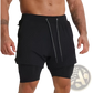 Men's 2-in-1 Breathable Quick Dry Athletic Training Shorts