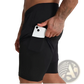 Men's 2-in-1 Breathable Quick Dry Athletic Training Shorts