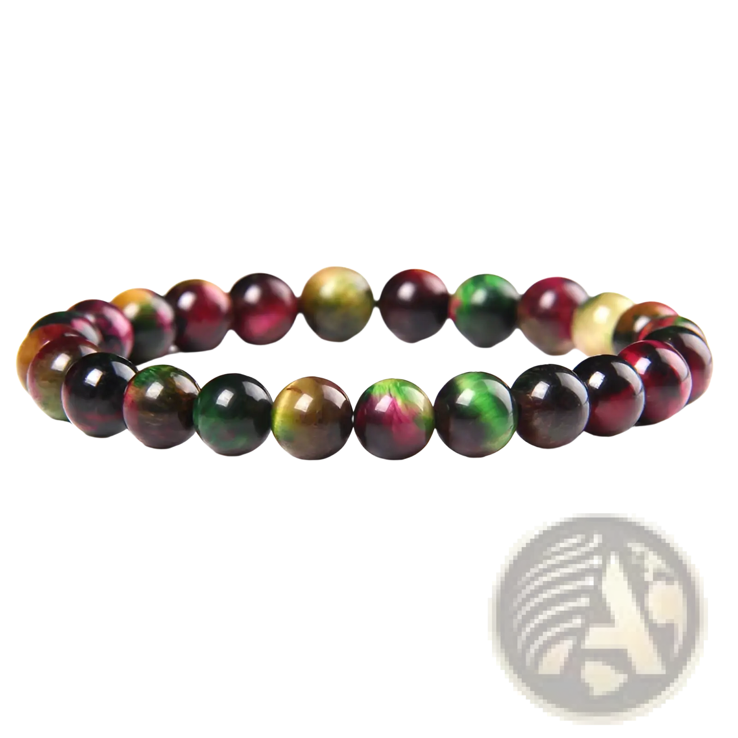Men's 8mm Natural Tiger Eye and Gemstone Bead Bracelets