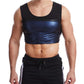 Unisex Metallic Sauna Sweat Vest and Waist Slimmer