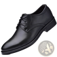 Men's Black Pointed Toe Leather Oxford Dress Shoes