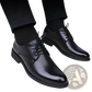Men's Black Pointed Toe Leather Oxford Dress Shoes