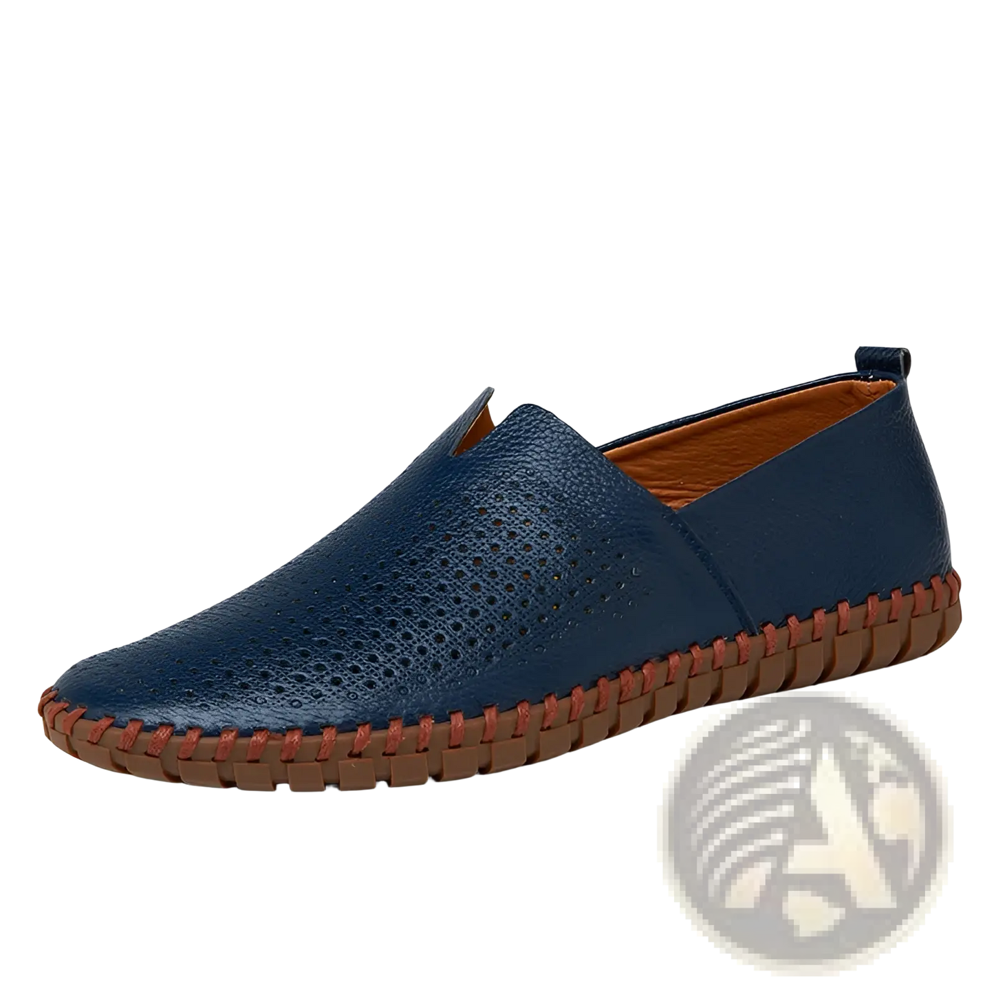 Men's Breathable Leather Driving Loafers in Large Sizes