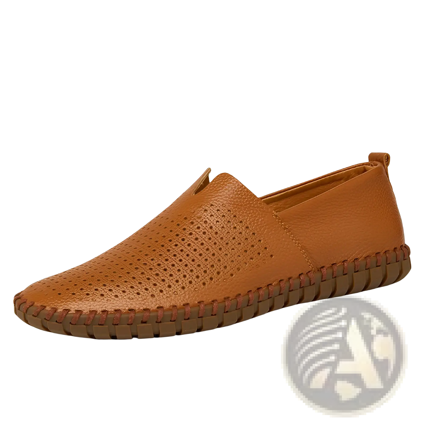 Men's Breathable Leather Driving Loafers in Large Sizes