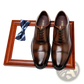 Men's British Leather Cap Toe 6cm Height Increasing Oxfords