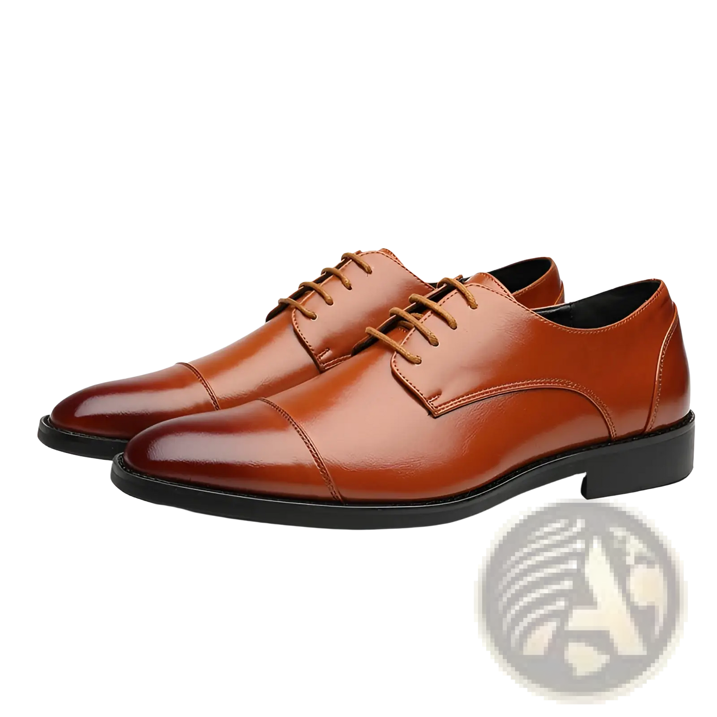 Men's British Style Pointed Toe Faux Leather Business Shoes