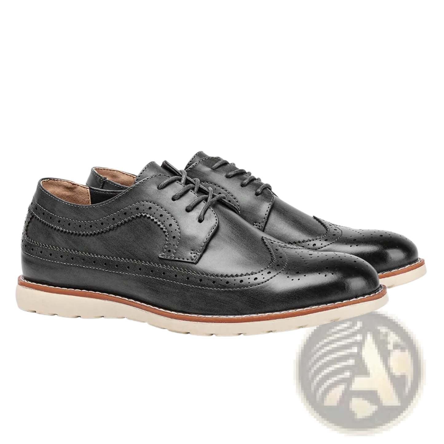 Men's Brogue Casual Leather Sneakers Lightweight