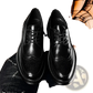 Men's Brogue Oxford Shoes Leather Business Casual Chunky Sole