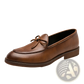 Men's Brogue Tassel Leather Loafers with Rubber Sole