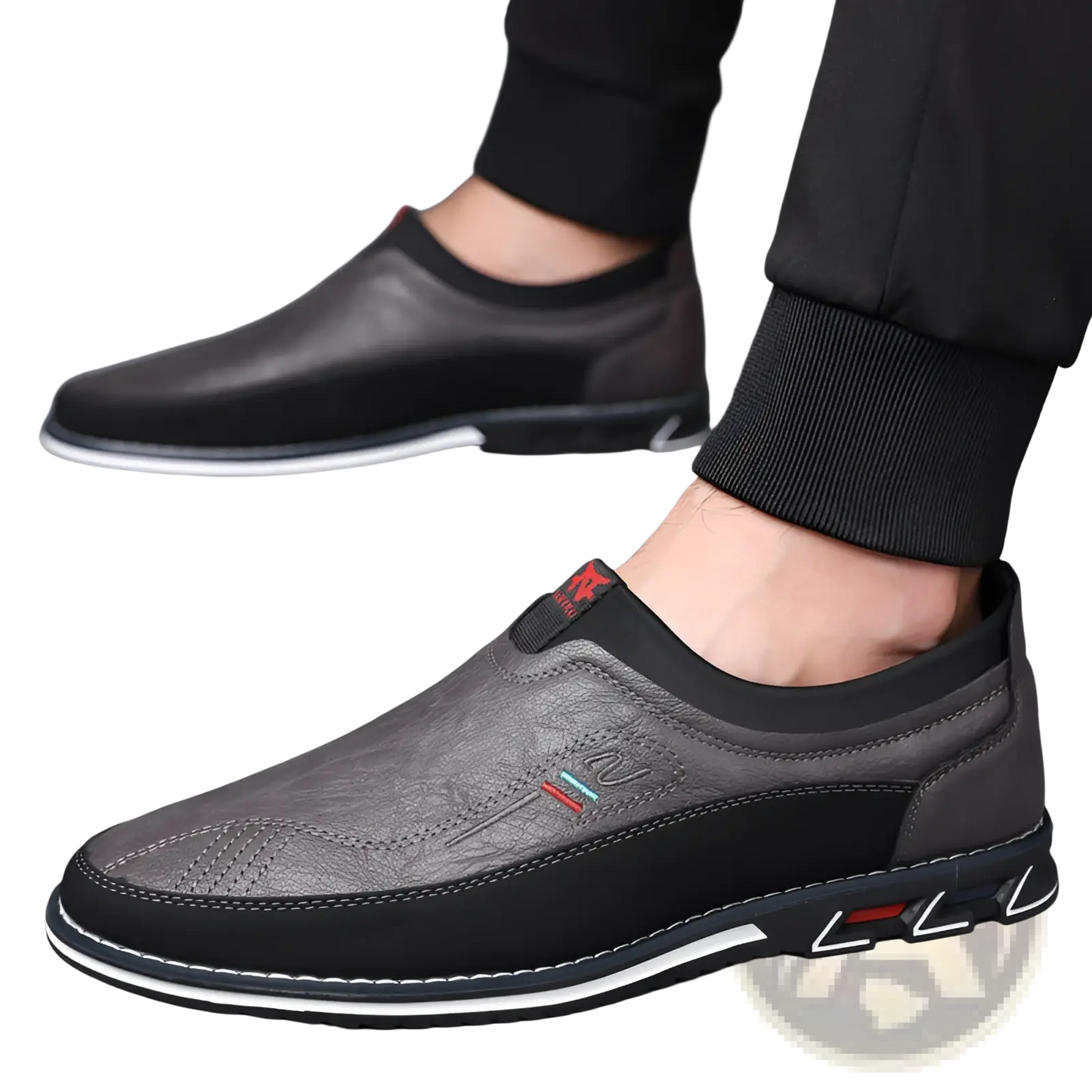Men's Business Casual Leather Slip-on Loafers