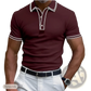 Men's Business Casual Modal Polo Shirt with Contrast Trim
