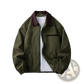 Men's Casual Embroidered Corduroy Zip Jacket