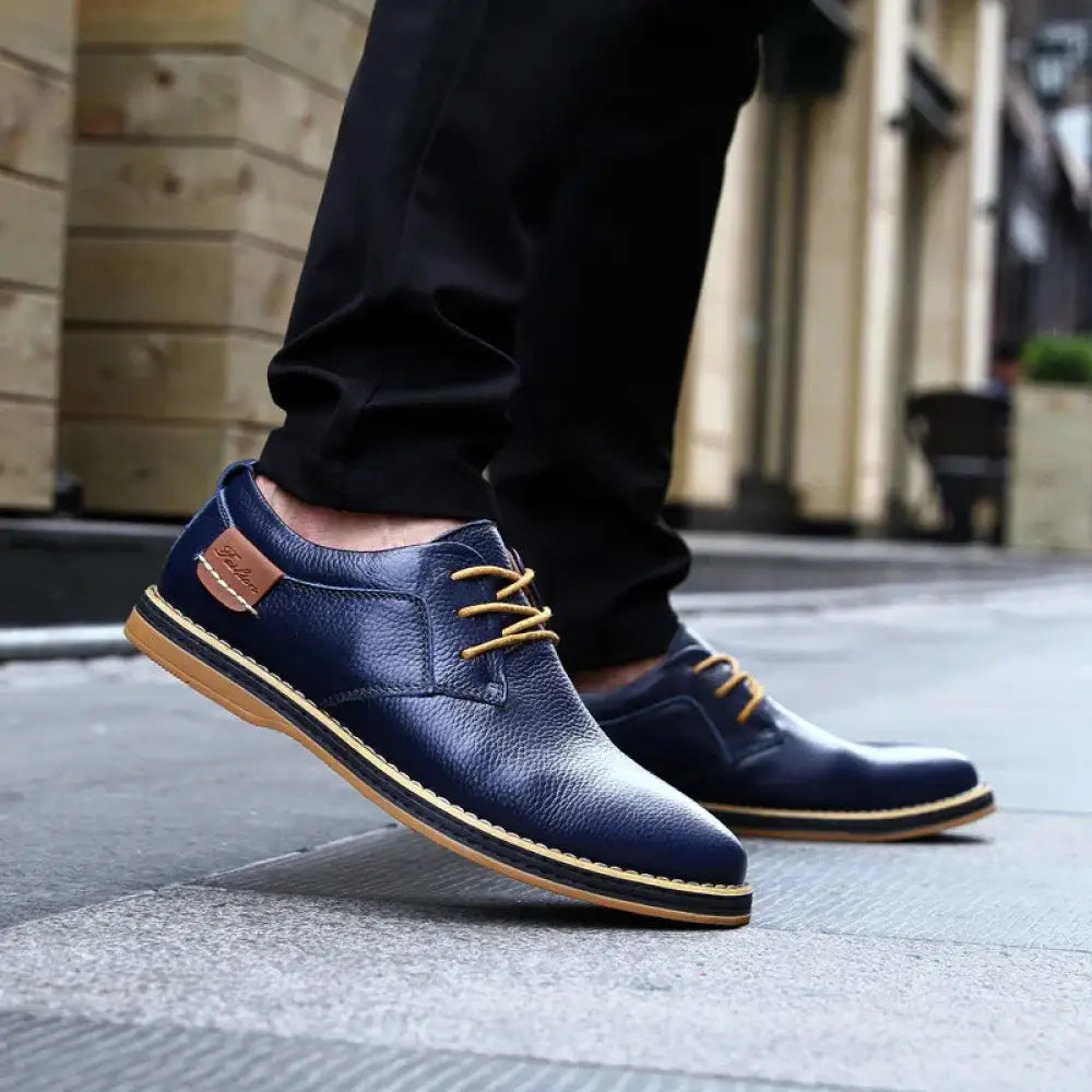 Men's British Leather Lace-up Dress Shoes