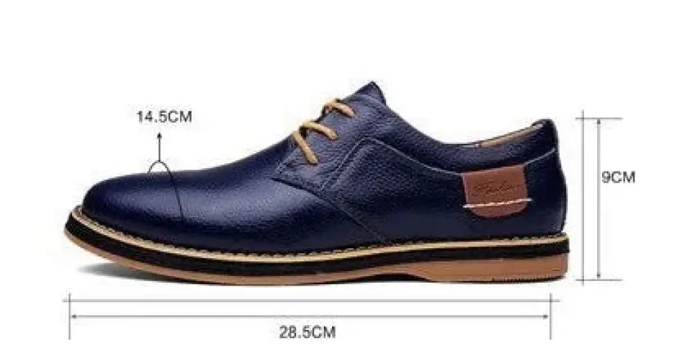 Men's British Leather Lace-up Dress Shoes