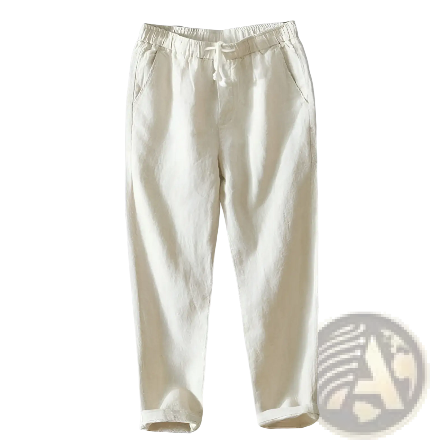 Men's Casual Plus Size Straight Fit Linen Joggers