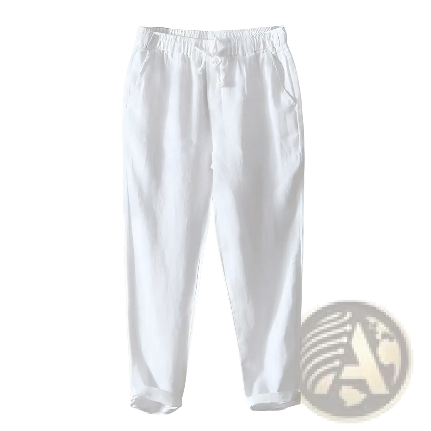 Men's Casual Plus Size Straight Fit Linen Joggers