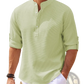Men's Casual Ribbed Cotton Blend Stand Collar Shirt