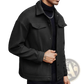 Men's Classic Slim Fit Wool Blend Lapel Jacket