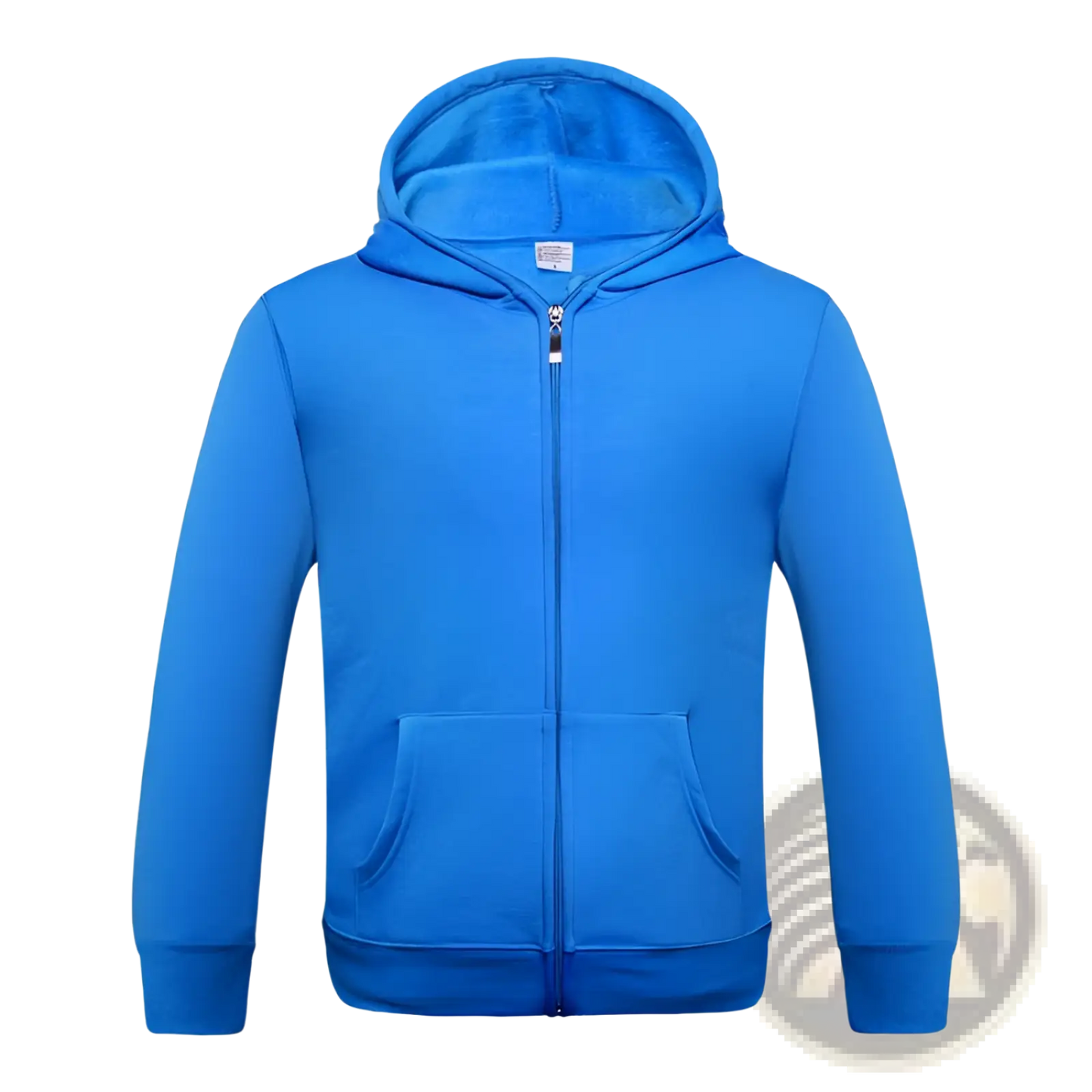 Men's Contrast Trim Fleece Zip Hoodie