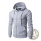Men's Cotton Blend Zip Up Pocket Hoodie