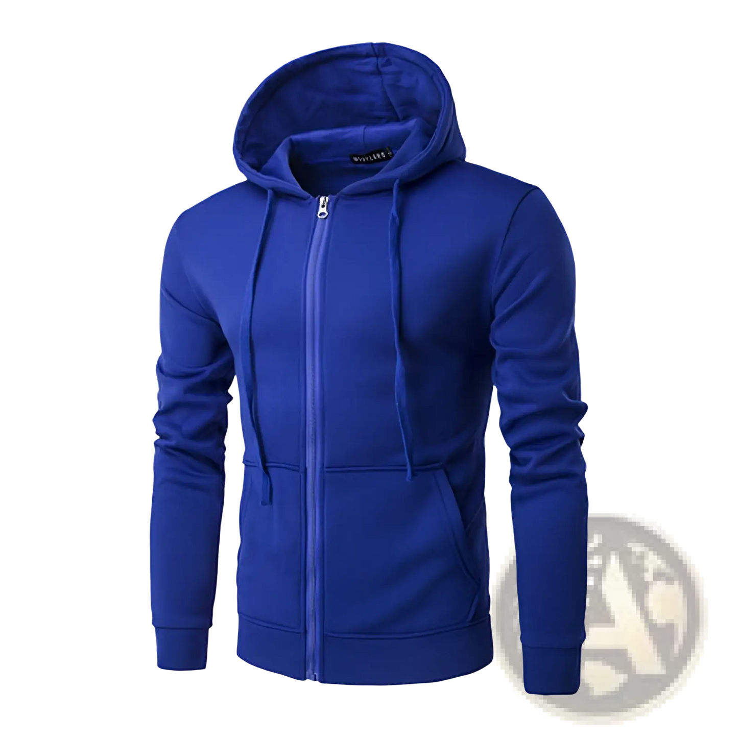 Men's Cotton Blend Zip Up Pocket Hoodie